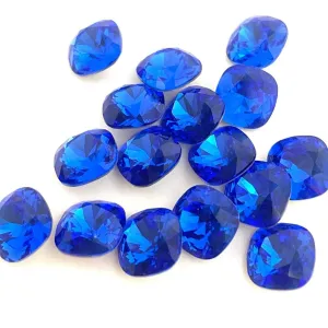 10 pieces 10mm Royal Blue Fancy Swarovski Crystal 4470