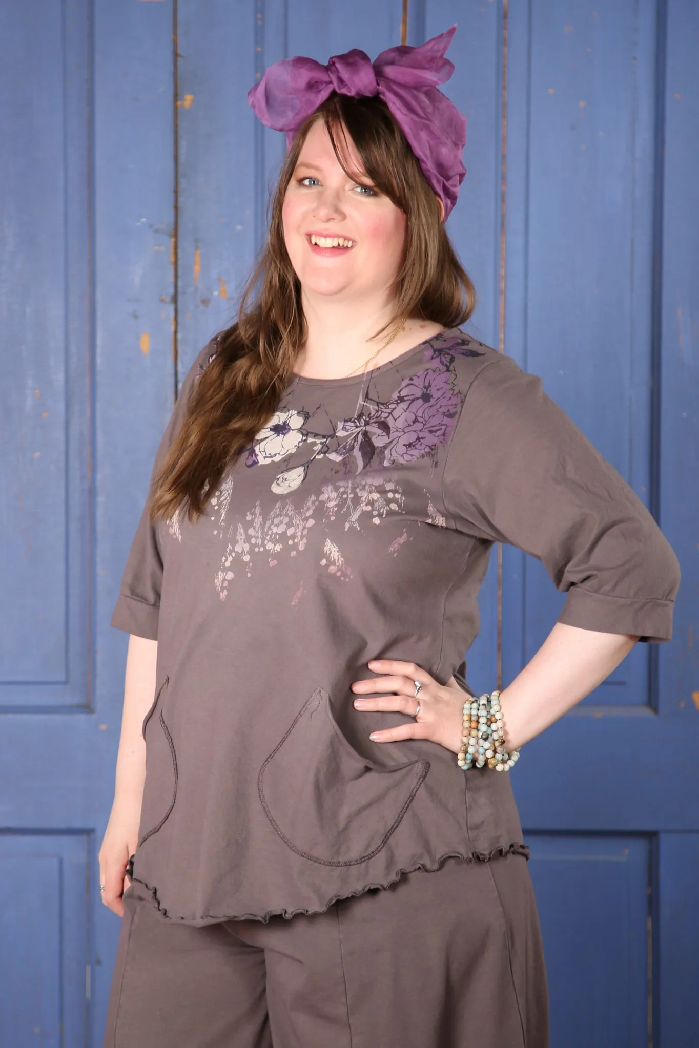 1175 Artisan Pocket Top- Dove -P