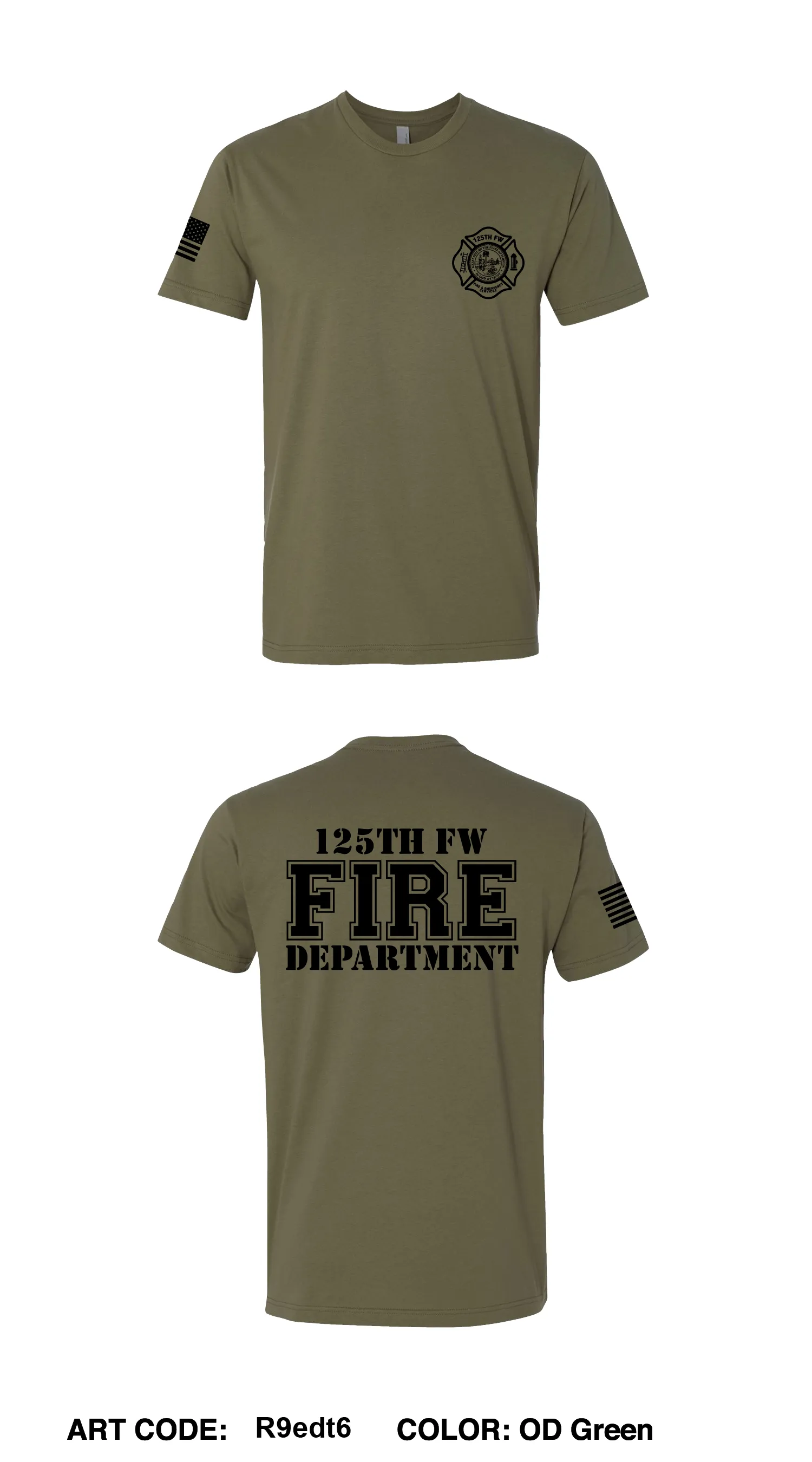 125th Fire & Emergency Services  Store 1 Comfort Unisex Cotton SS Tee - R9edt6