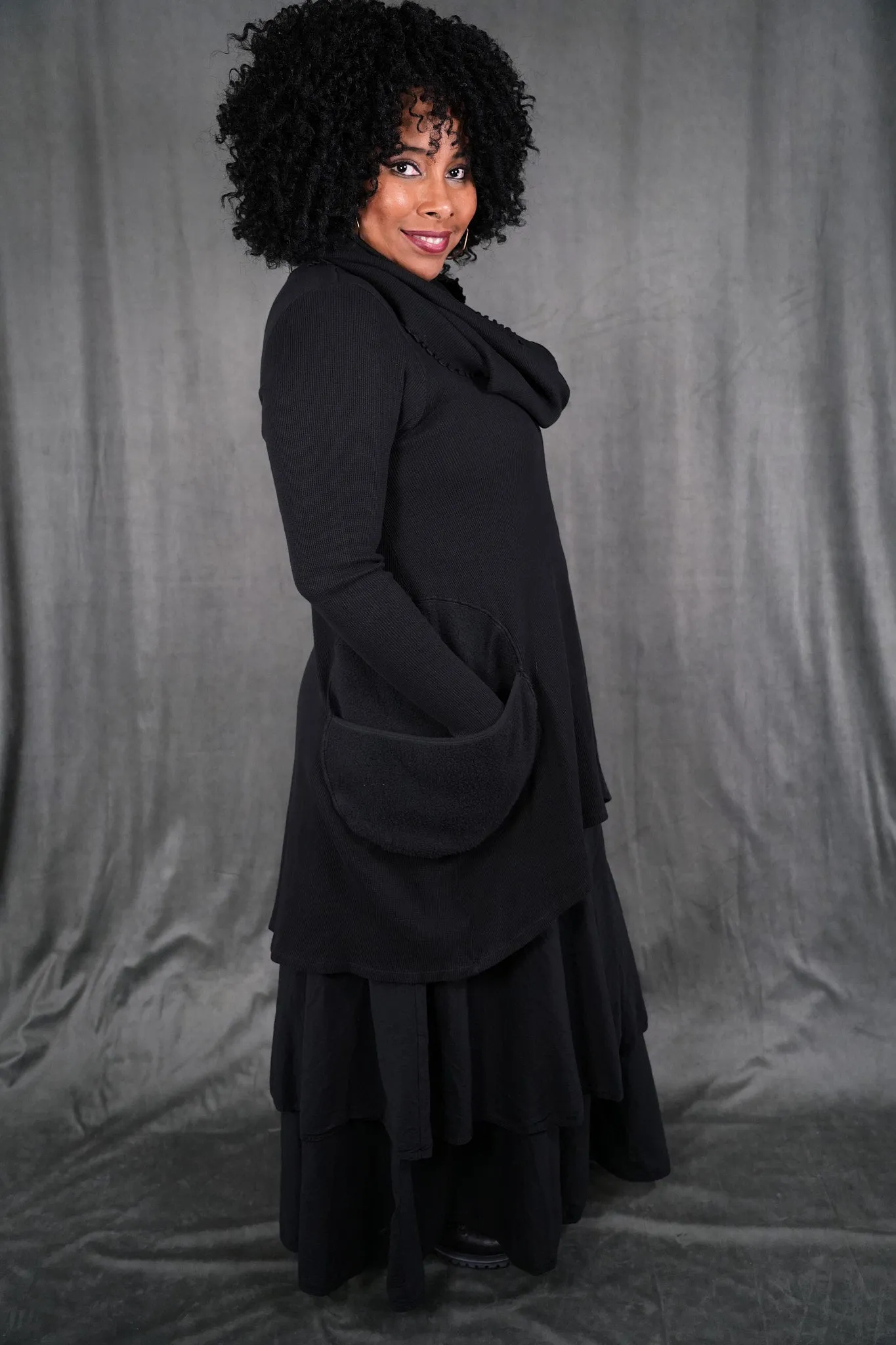 2231 Organic Thermal Spirit Tunic Onyx