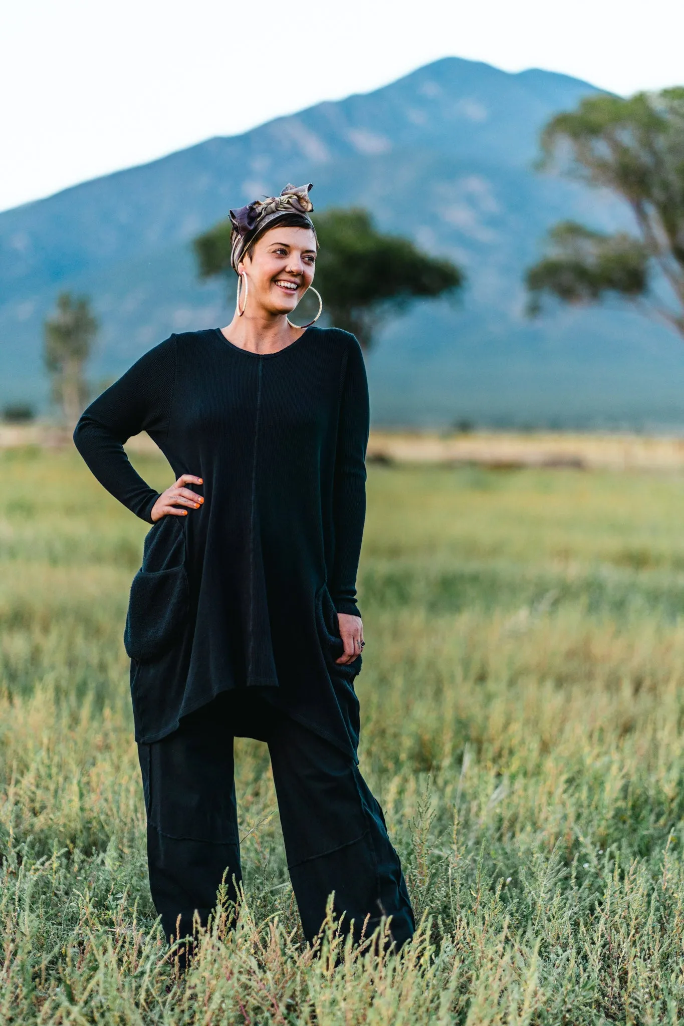 2231 Organic Thermal Spirit Tunic Onyx