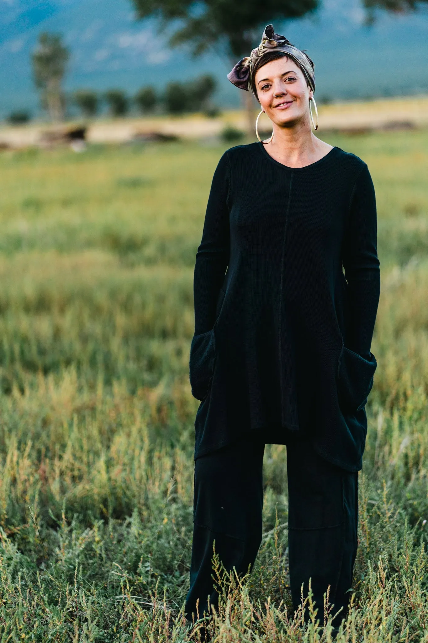 2231 Organic Thermal Spirit Tunic Onyx