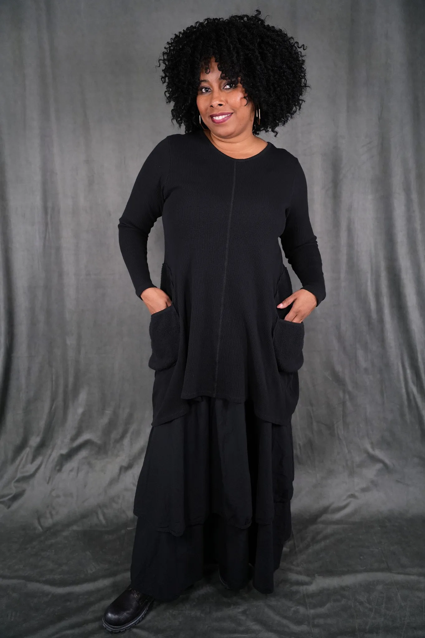 2231 Organic Thermal Spirit Tunic Onyx