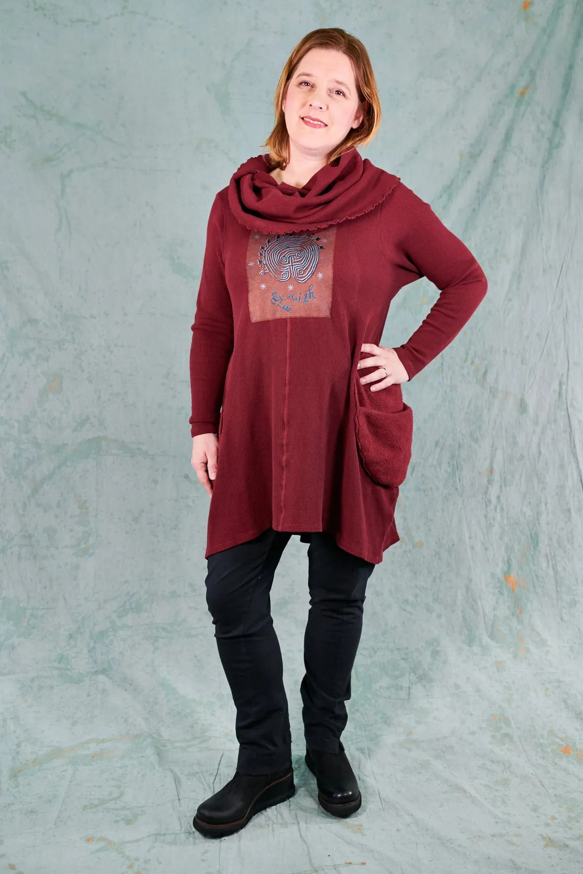 2231 Winter Spirit Tunic-Capsicum-P