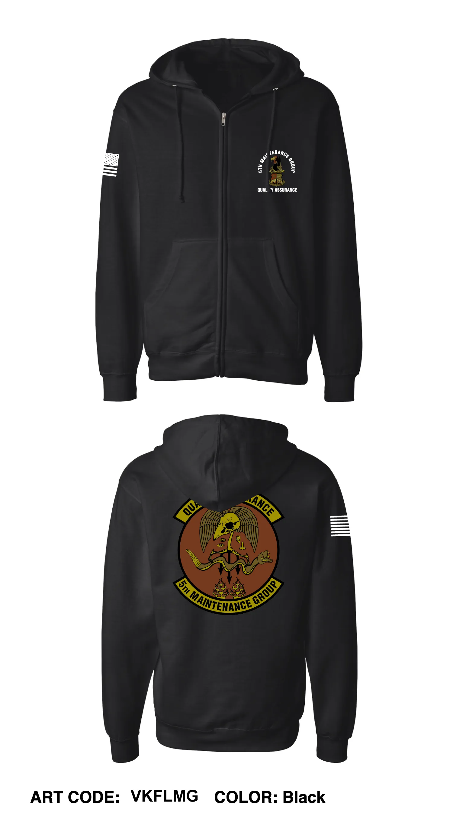 5 Maintenance Group Quality Assurance Comfort Unisex Hooded Sweatshirt - VKFLMG