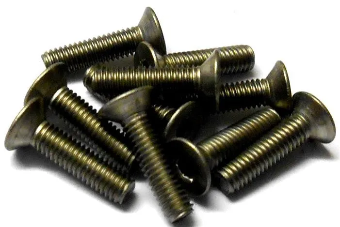 57612K 3mm x 12mm Titanium Flat Head Hex Screws x 10