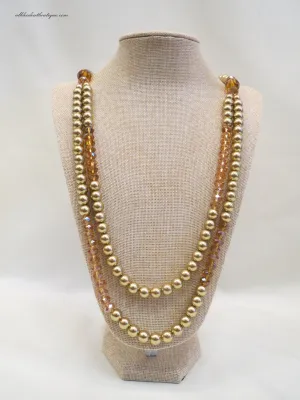ADO | Gold Pearl Necklace