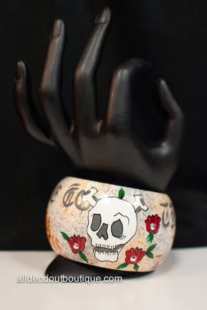 ADO | Hand-Painted Embellished Bangle Bracelet
