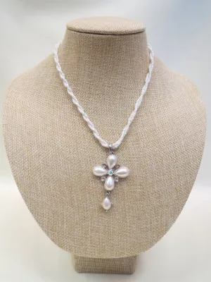 ADO | Pearl Beaded Necklace with Pearl Pendant
