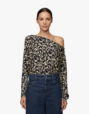 A.L.C. Tyler Top in Navy & Cream