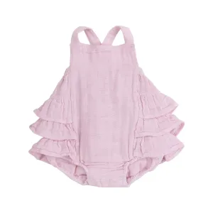 ANGEL DEAR- RUFFLE SUNSUIT - BALLET SOLID MUSLIN