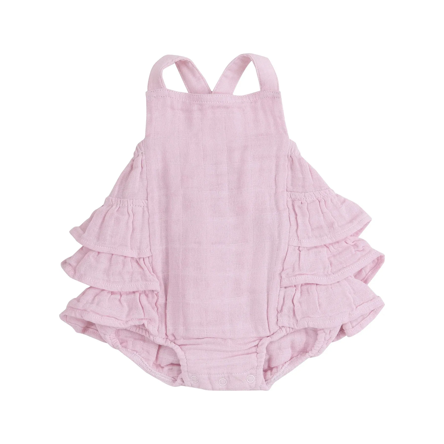 ANGEL DEAR- RUFFLE SUNSUIT - BALLET SOLID MUSLIN