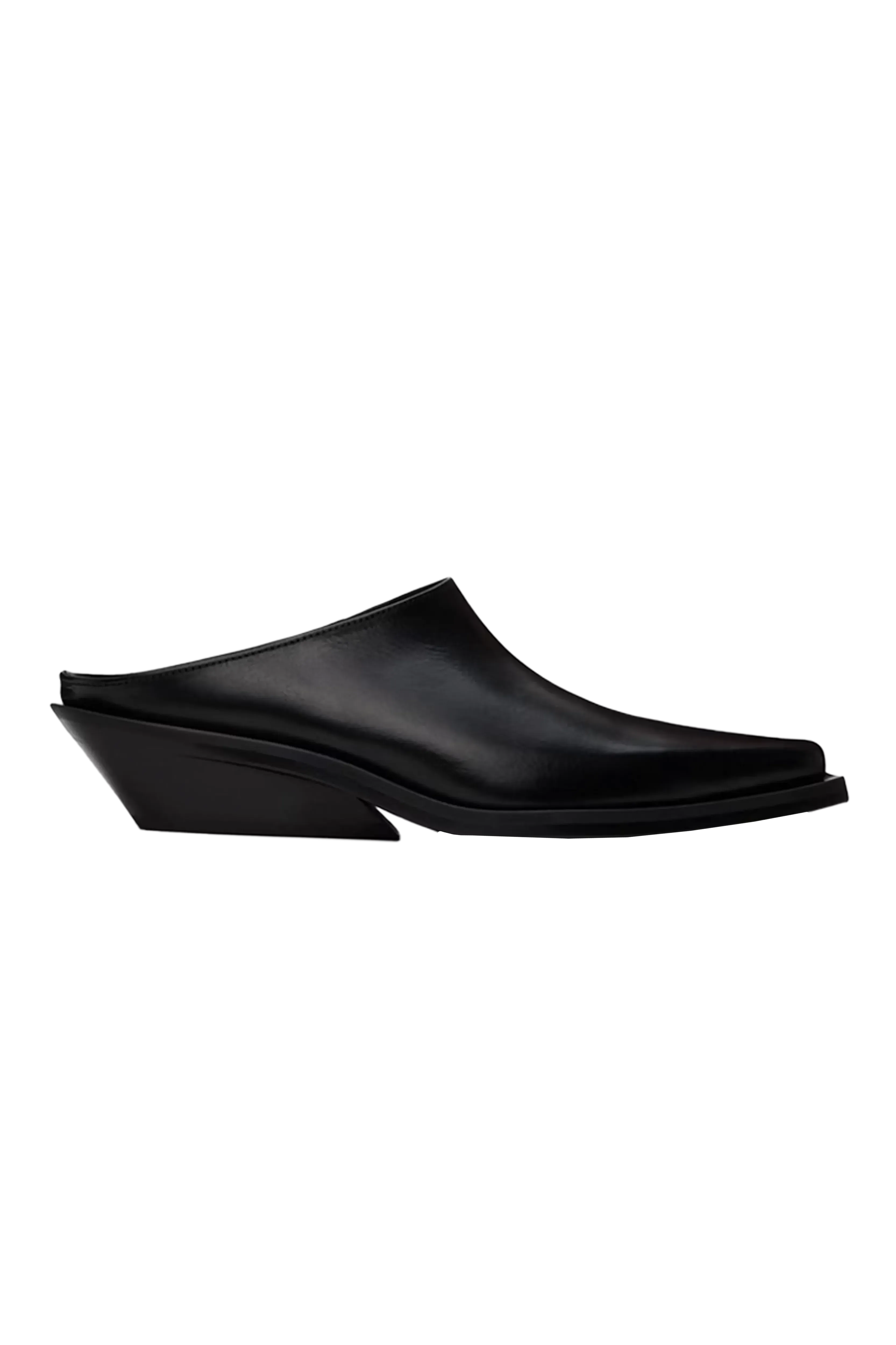 Ann Demeulemeester Auguust Cowboy Heel Mules Shoes Black