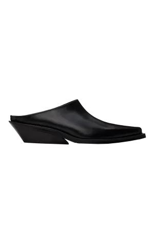 Ann Demeulemeester Auguust Cowboy Heel Mules Shoes Black