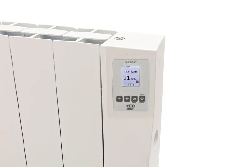 ATC RF1800 Sun Ray RF Oil Filled Electric Thermal Radiator White 1800W 1.8kW
