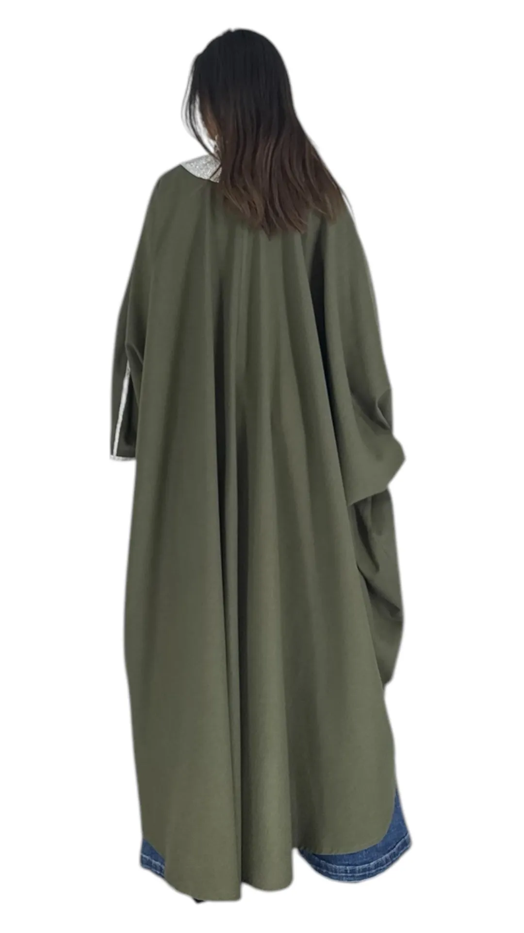 Bisht khaki abaya