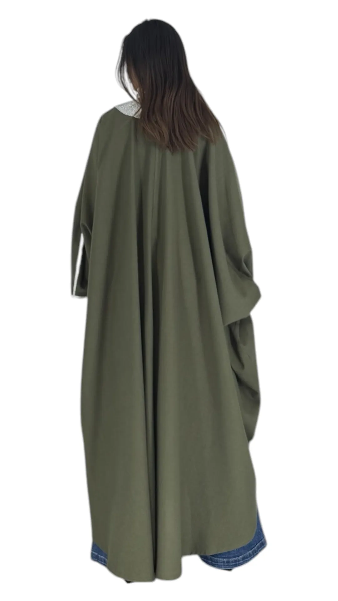 Bisht khaki abaya