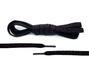 Black/Red Ink Splatter Laces