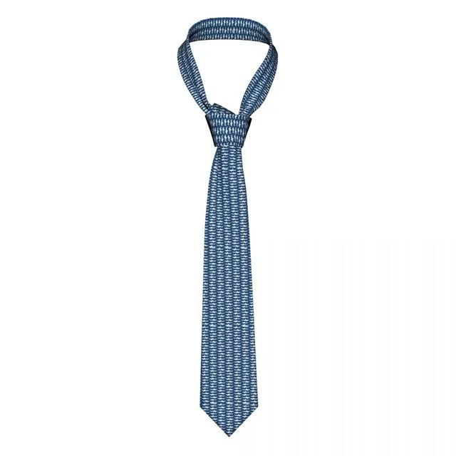 Blue Tie: Shark White Motive