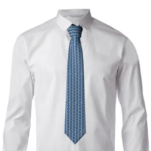 Blue Tie: Shark White Motive