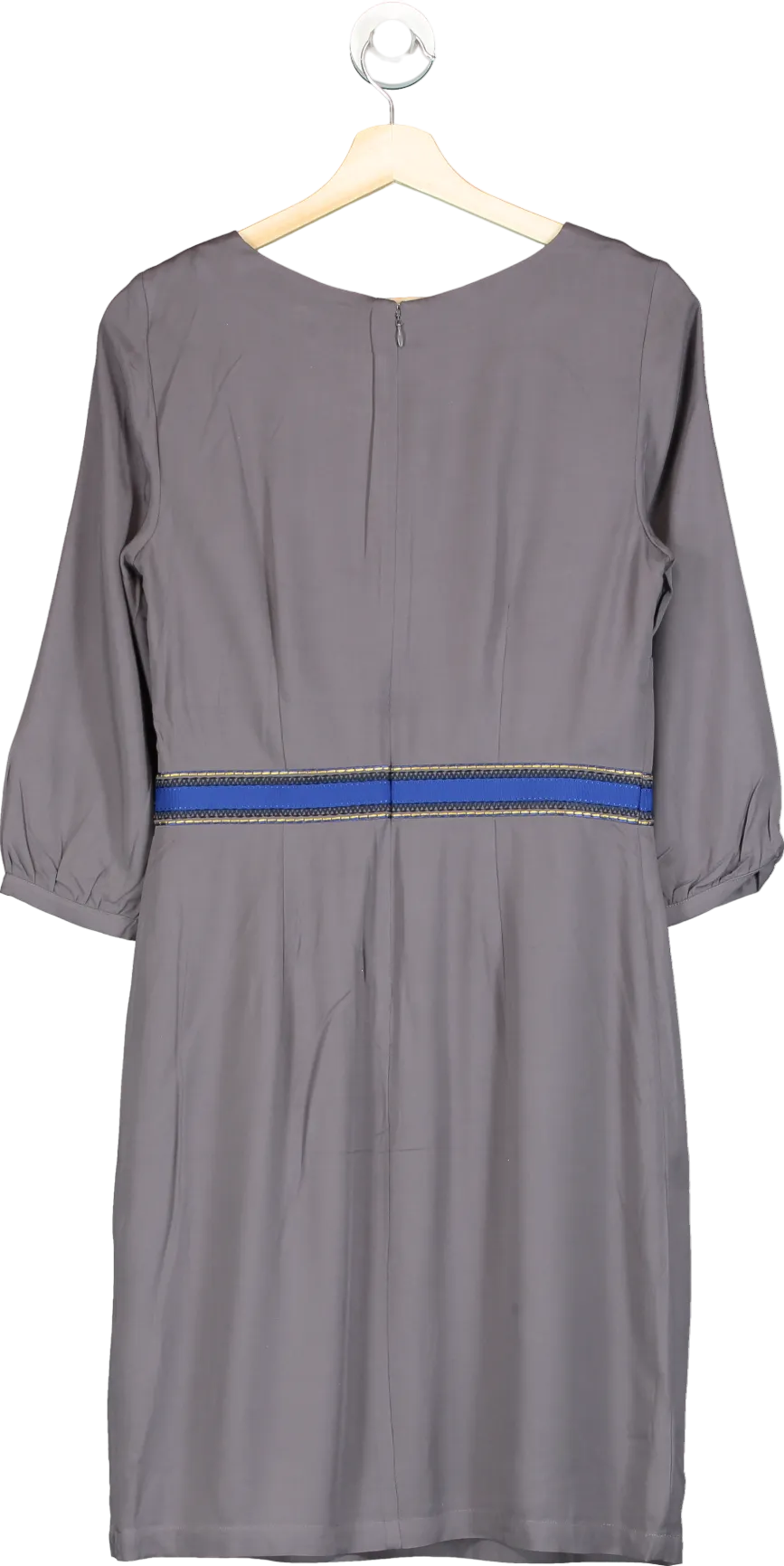 Boden Pewter Carla Embroidered detail Tunic Dress UK 8