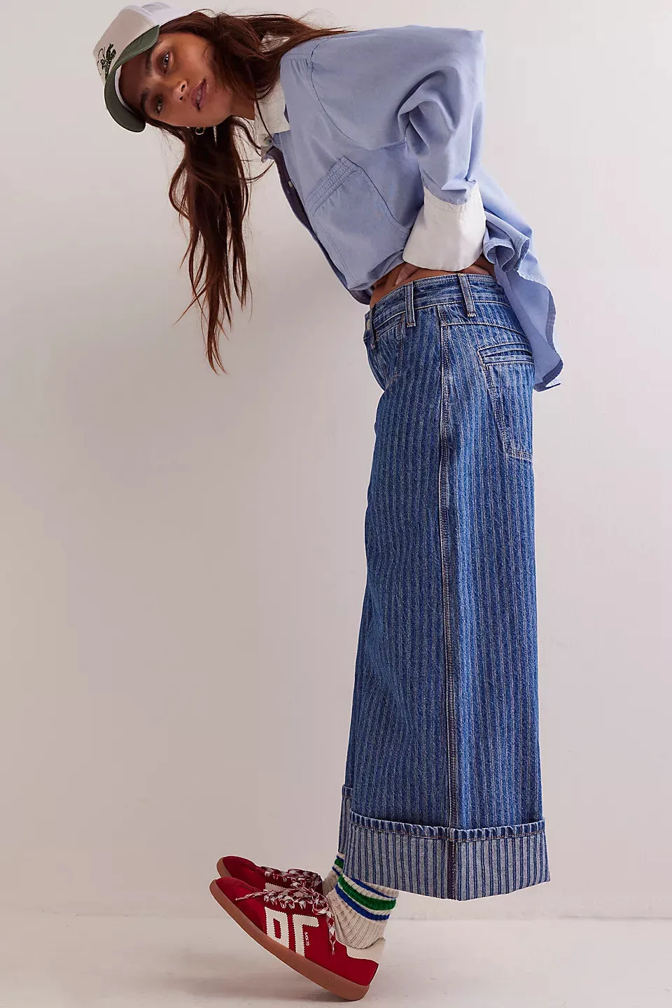 Brette Cropped Wide-Leg Jeans