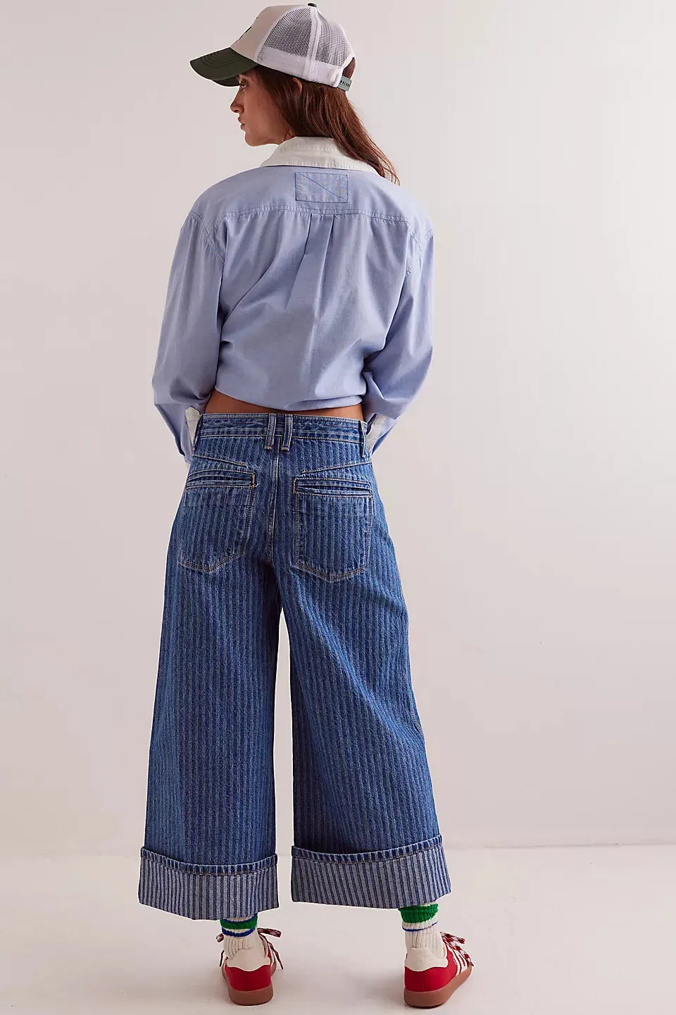 Brette Cropped Wide-Leg Jeans