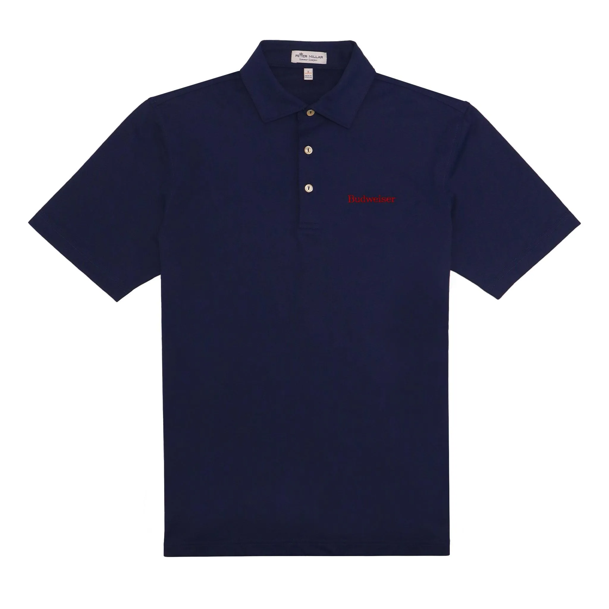 Budweiser Wordmark Peter Millar Polo