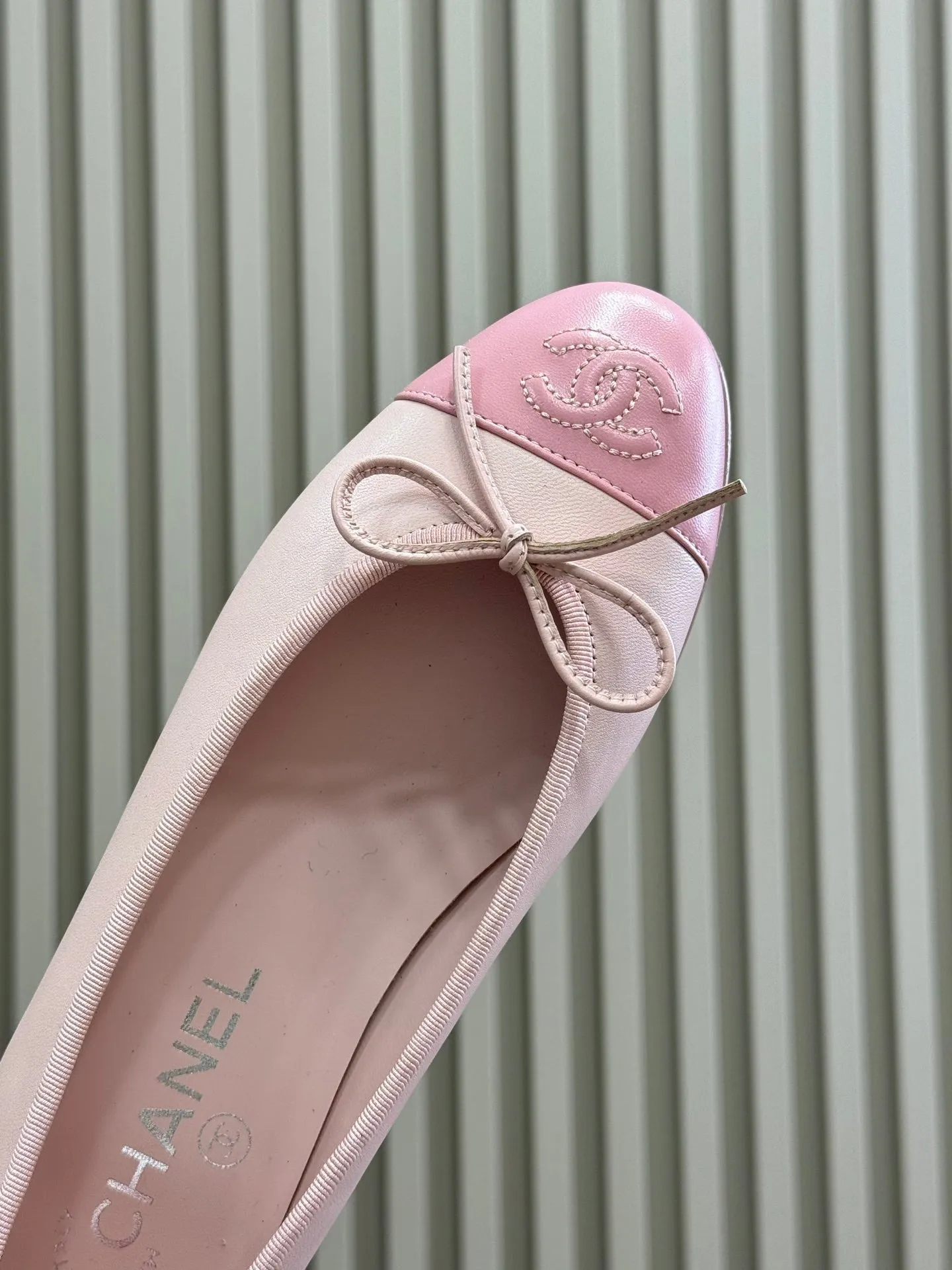 CC Classic Ballet Flats Pink Lambskin 282275