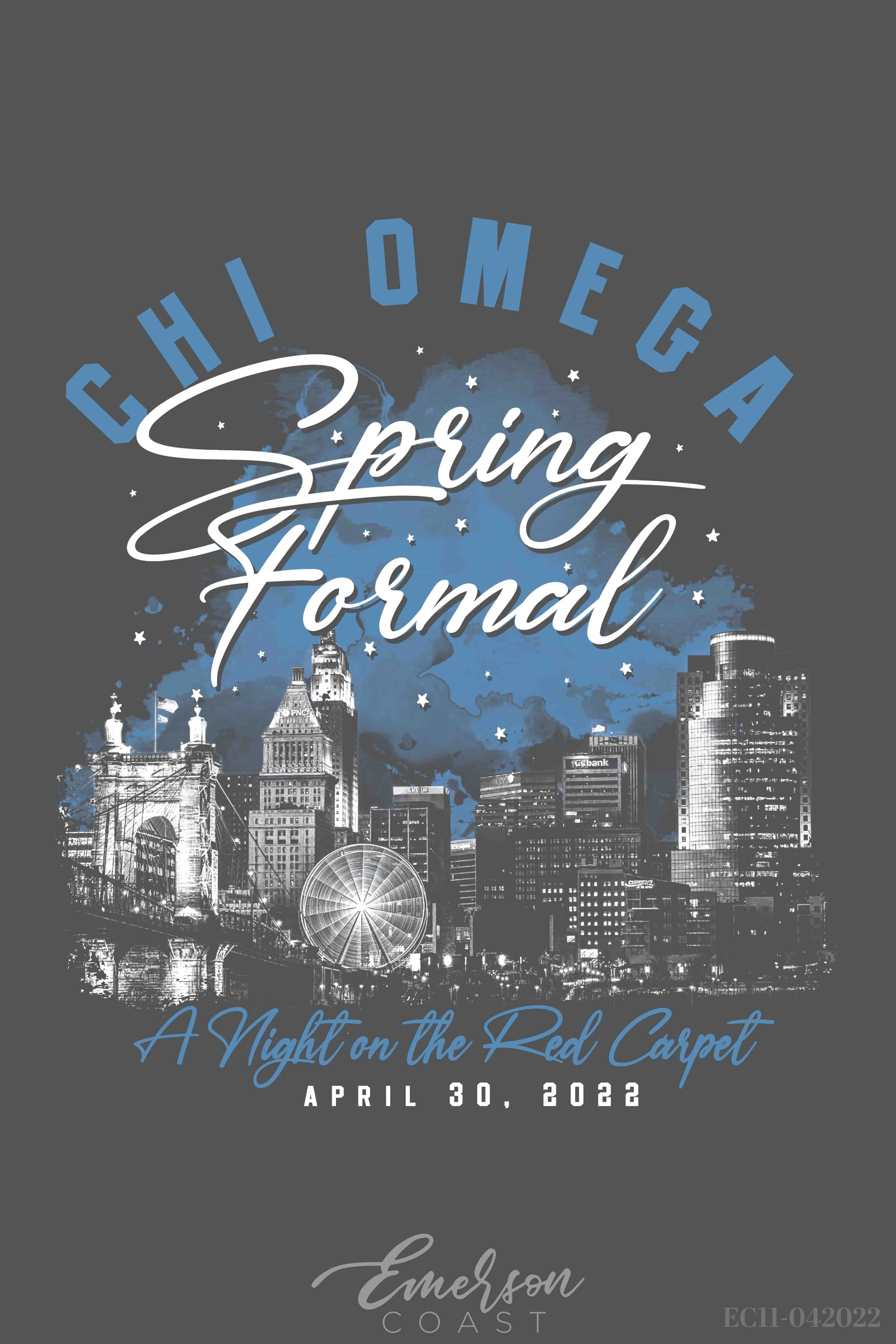 Chi Omega University of Miami Formal Redesign T-shirt