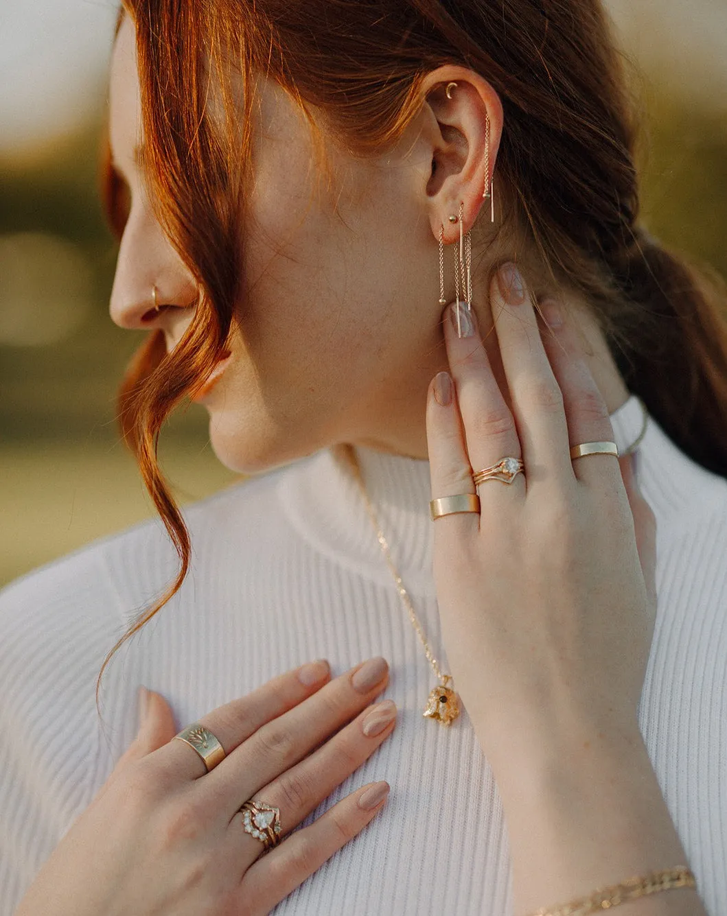 Classic Pointed Band | Recycled 14k Gold