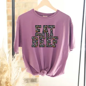 Colorful Cheetah Eat Beef ComfortWash/ComfortColor T-Shirt (S-4XL) - Multiple Colors!