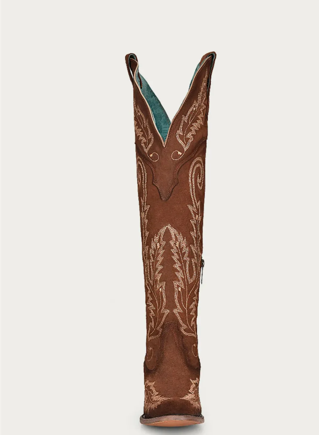 Corral Cognac Suede Embroidery Tall Boots A4405