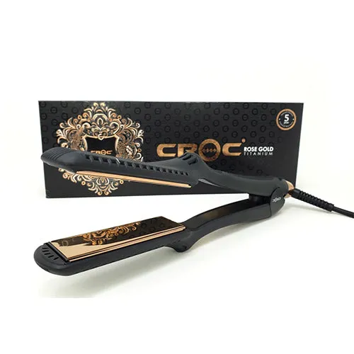 Croc© Rose Gold Nano Titanium 1.25'' Flat Iron