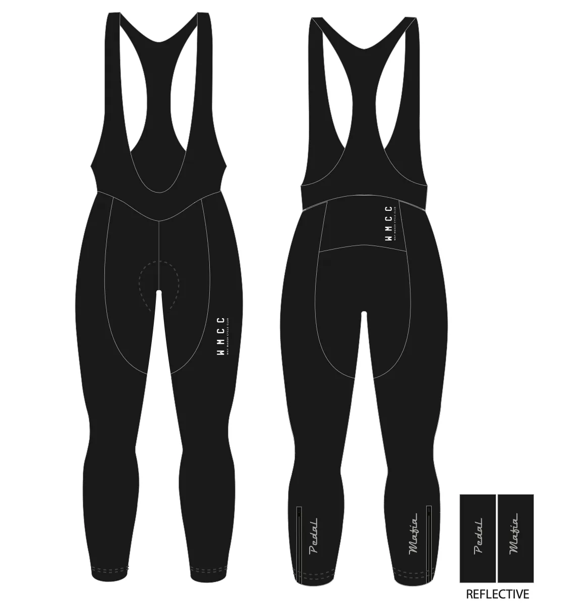 Custom Thermal Long Bibs - WMCC