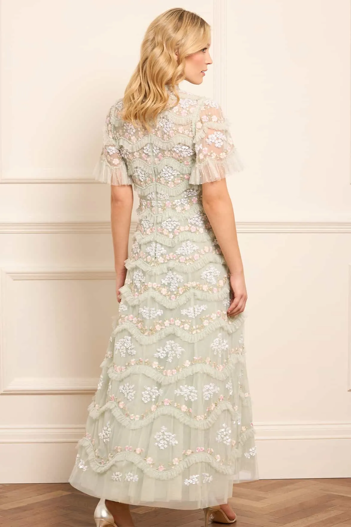 Daisy Wave Ankle Gown