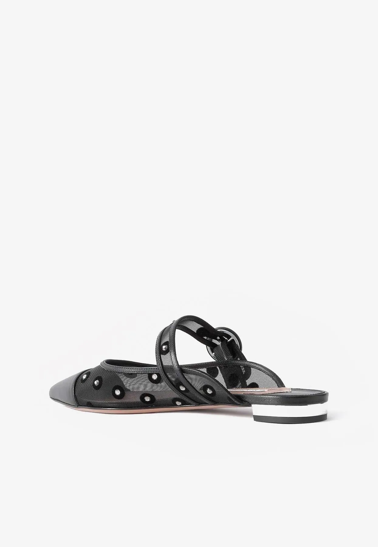 Darling Daisy Pointed-Toe Flat Mules