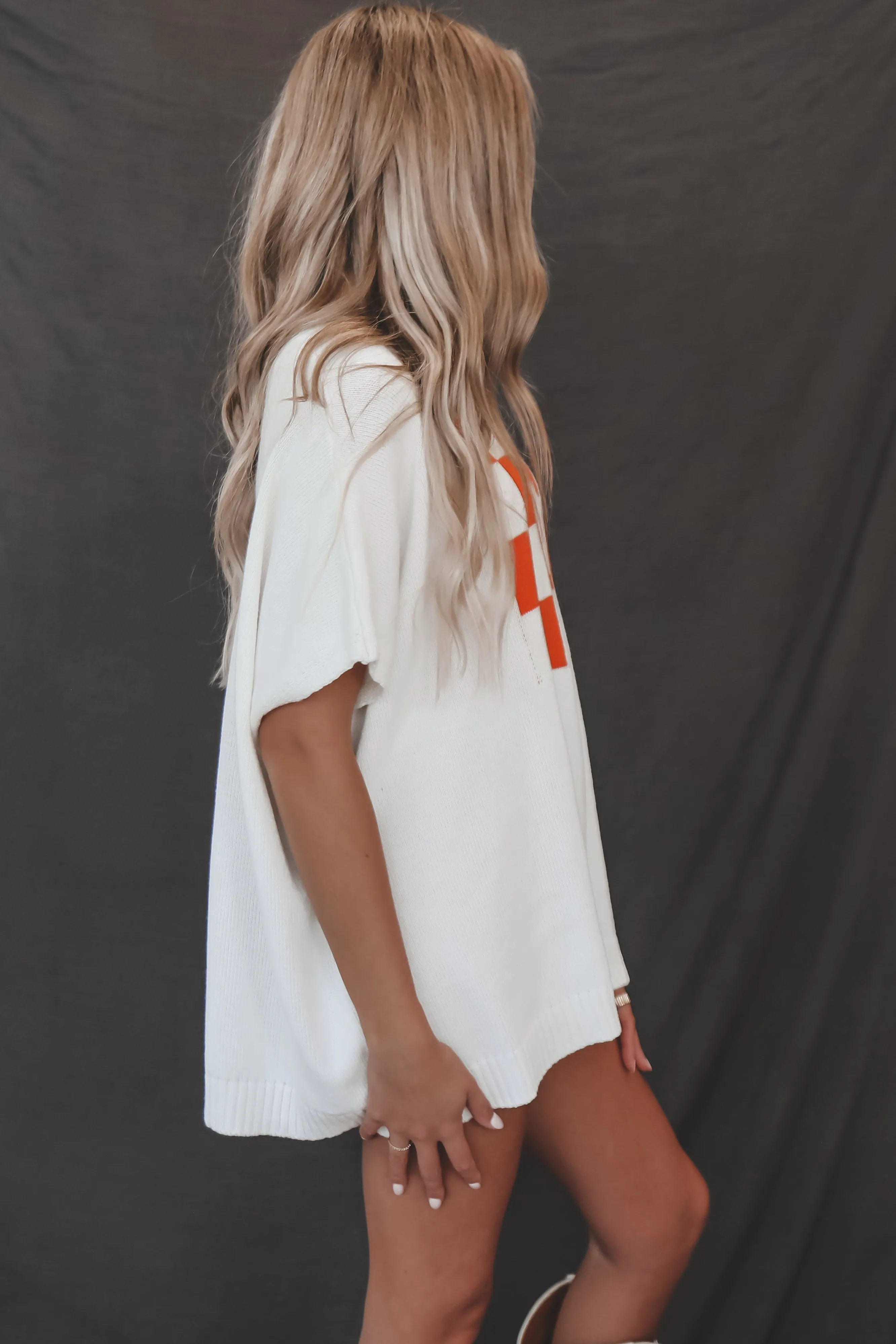 DEAL Tennessee Vols Crochet Knit Short Sleeve Top