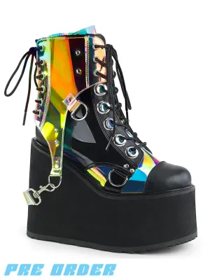 DEMONIA SWING-115 - BLACK VEGAN LEATHER & PATENT ✰ PRE ORDER ✰
