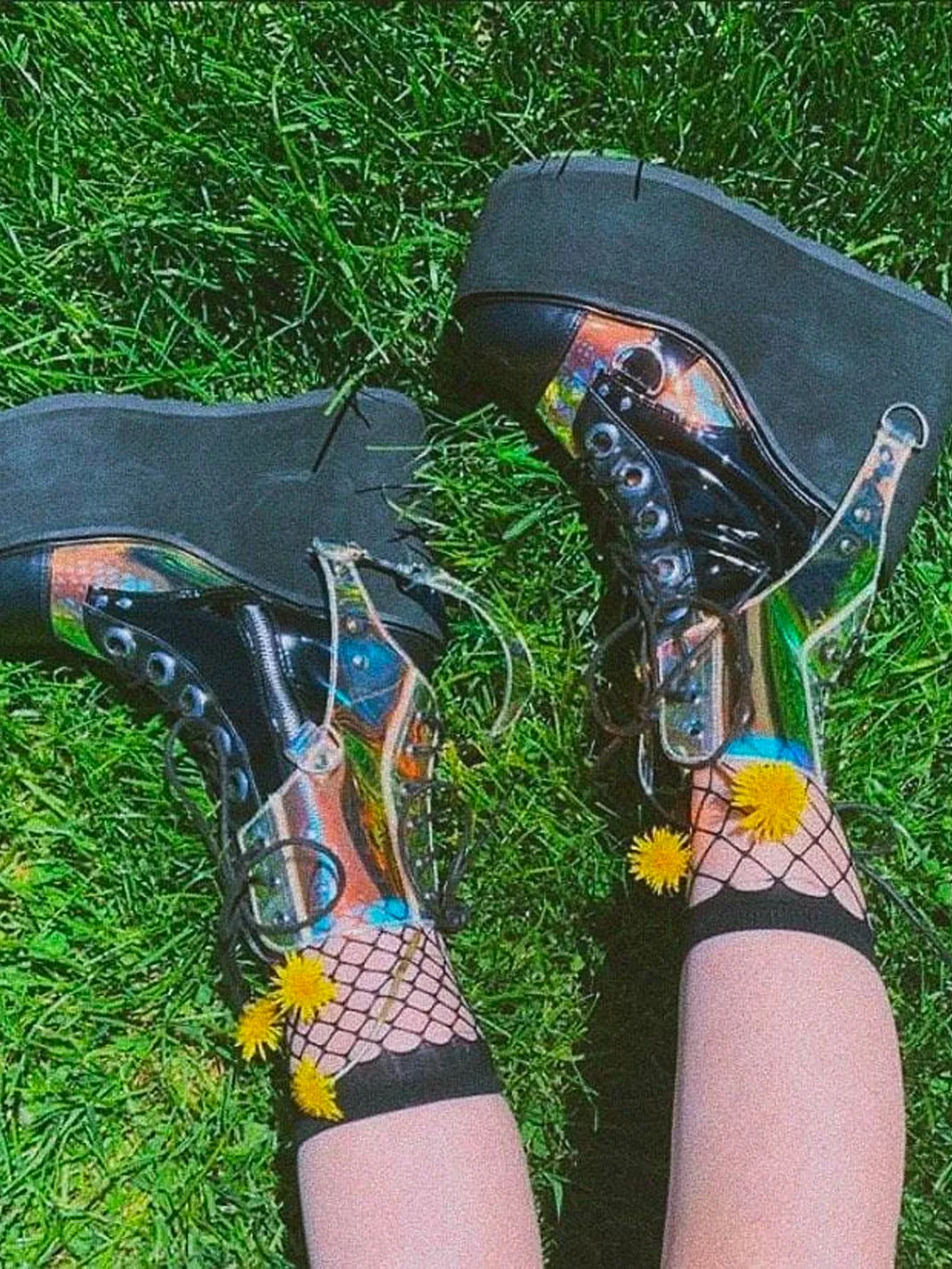 DEMONIA SWING-115 - BLACK VEGAN LEATHER & PATENT ✰ PRE ORDER ✰