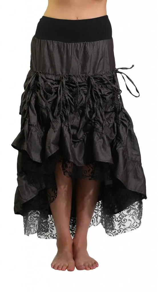 Denim and Lace Skirt