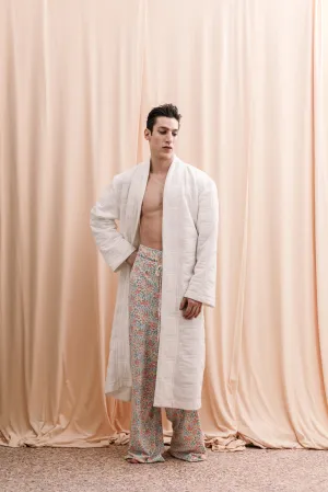 Desmos Quilted Robe White