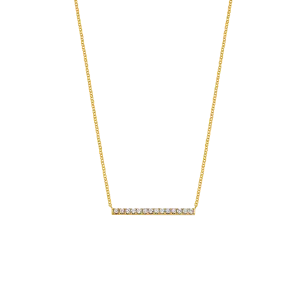 Diamond Pave Bar Necklace