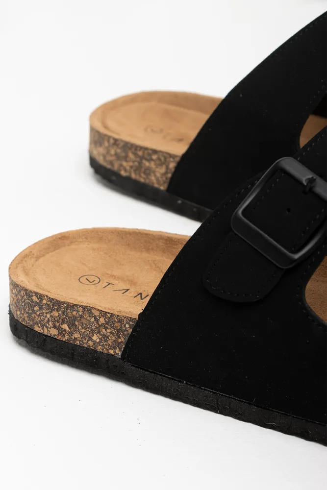 Double Strap Sandal Black