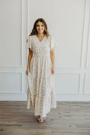 Eden Dress in Cerulean Bloom