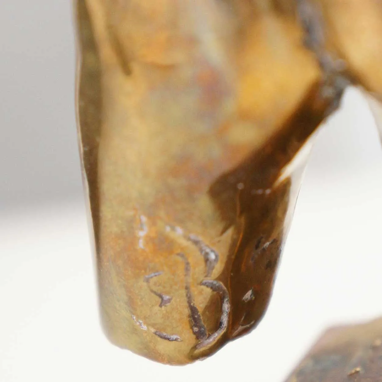 EDGAR BRITTON Polished Bronze Sculpture, Ballet Rescue