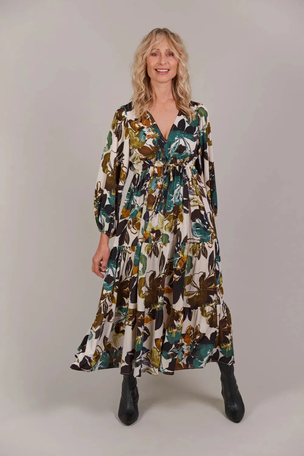 Elsie Maxi Dress  - Botanical Tusk