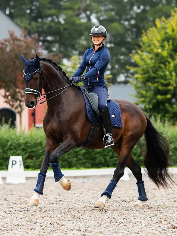 Equestrian Stockholm Modern Lagoon blush dressage saddlepad