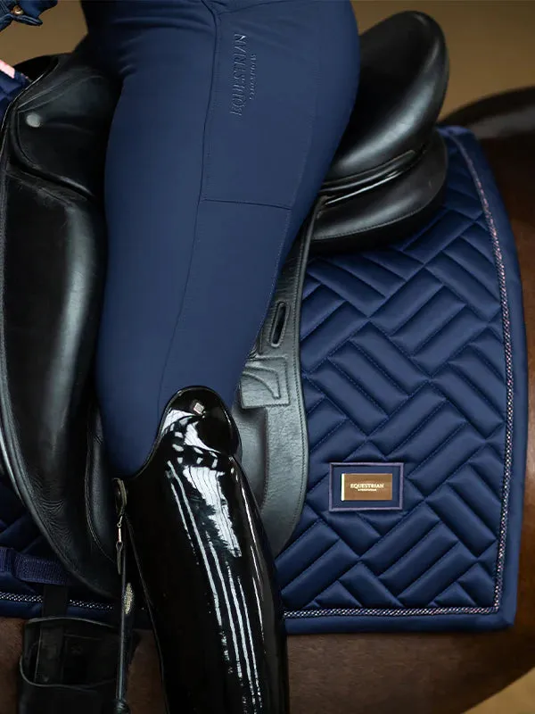 Equestrian Stockholm Modern Lagoon blush dressage saddlepad