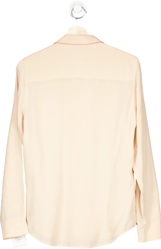 Equipment Femme Nude Silk Button-Up Shirt M
